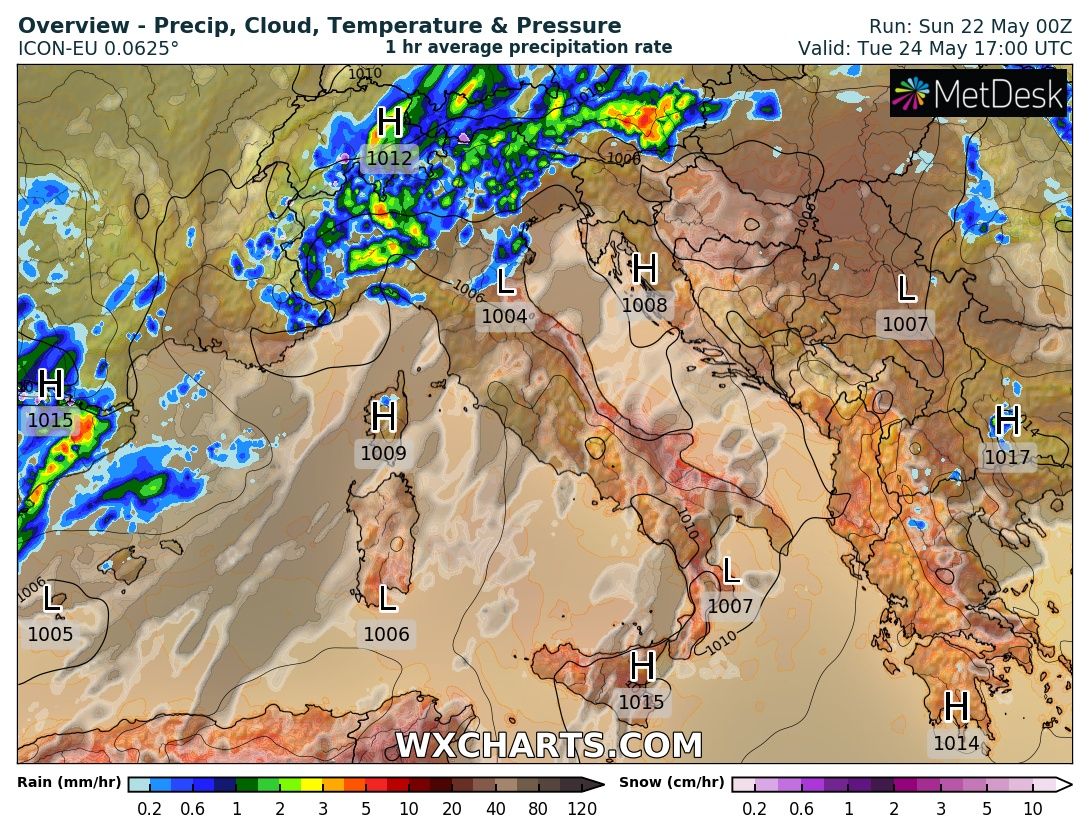 Notti tropicali, con breve lento refrigerio (a suon di temporali)