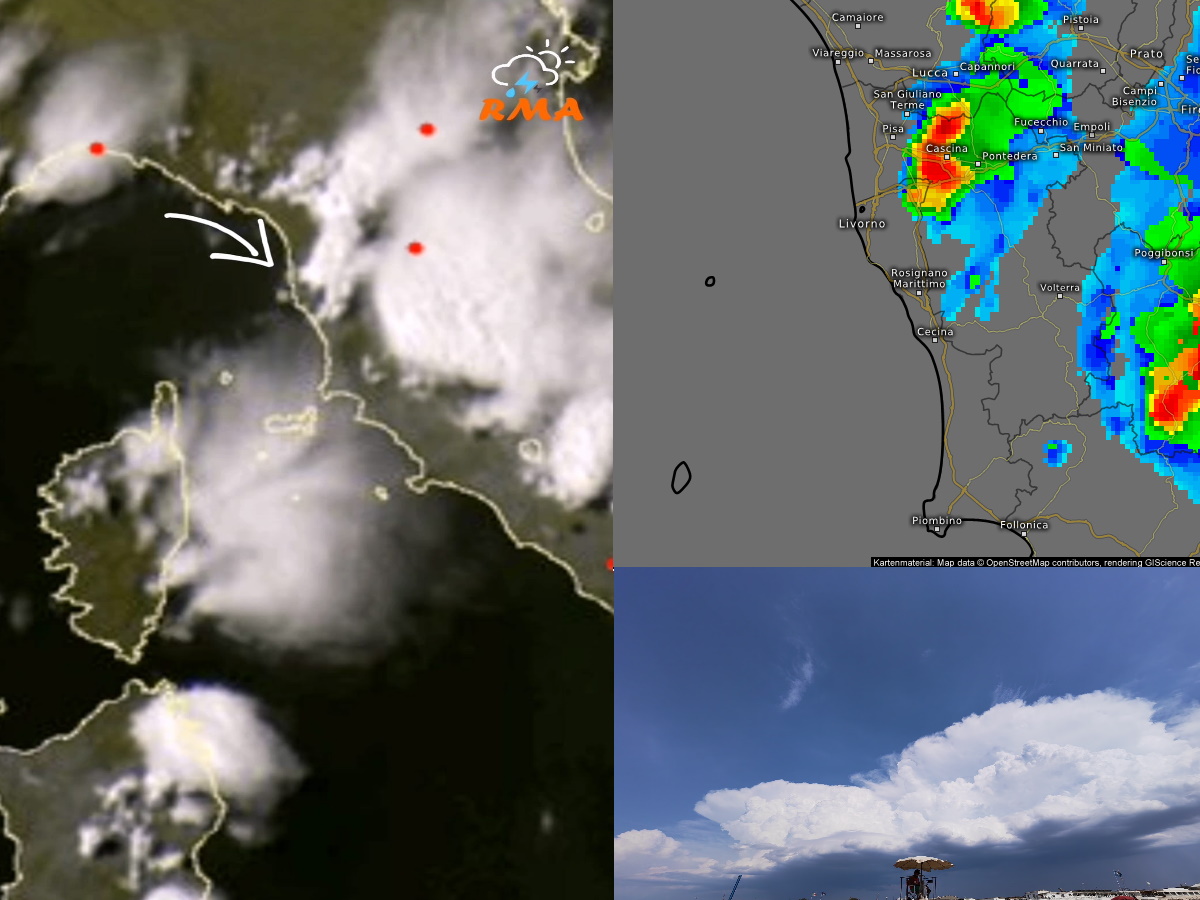 Nessuna Tromba d’aria tra Pisa e Livorno – 7 Agosto 2022