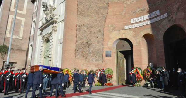 Funerali Sassoli (Adnkronos)
