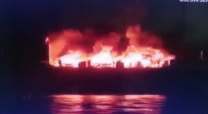 Incendio traghetto italiano: 11 dispersi