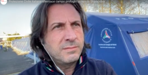 Protezione Civile italiana allestisce campo profughi al confine Slovacchia-Ucraina