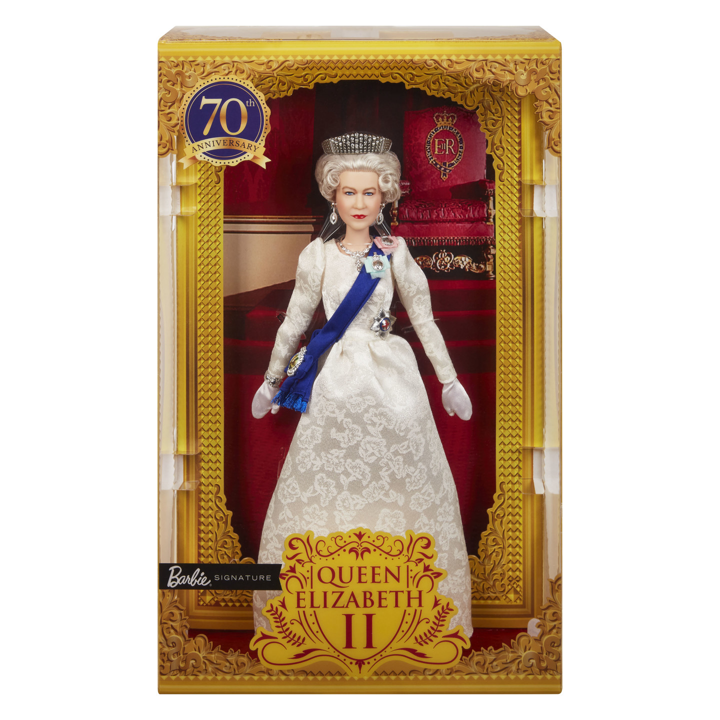 we Green Catastrophe Elisabetta II: arriva la bambola con corona e fascia. Nasce Barbie Regina