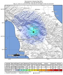 Terremoto a Firenze: ieri sera alle 23:12 una scossa di magnitudo 3.7
