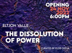 Eltjon Valle  in mostra con “The Dissolution of Power” a Milano