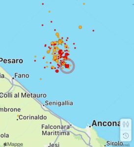 Terremoto Marche, altra scossa al largo della costa anconetana