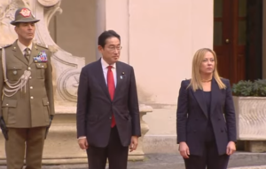 Incontro tra il Primo Ministro del Giappone e Giorgia Meloni