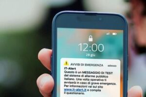 Lazio, allerta meteo: rinviato test IT-Alert