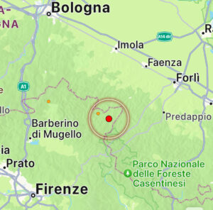 Firenze (Marradi) terremoto magnitudo 3.5