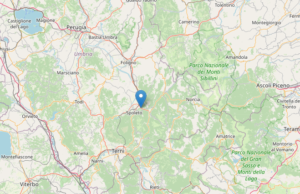 Spoleto: terremoto in provincia, scossa di magnitudo 3.5