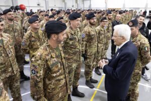 Mattarella in visita alla base Militare di Novo Selo in Bulgaria