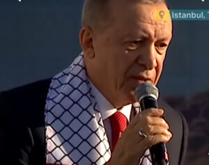 Il leader turco Erdogan contro Netanyahu