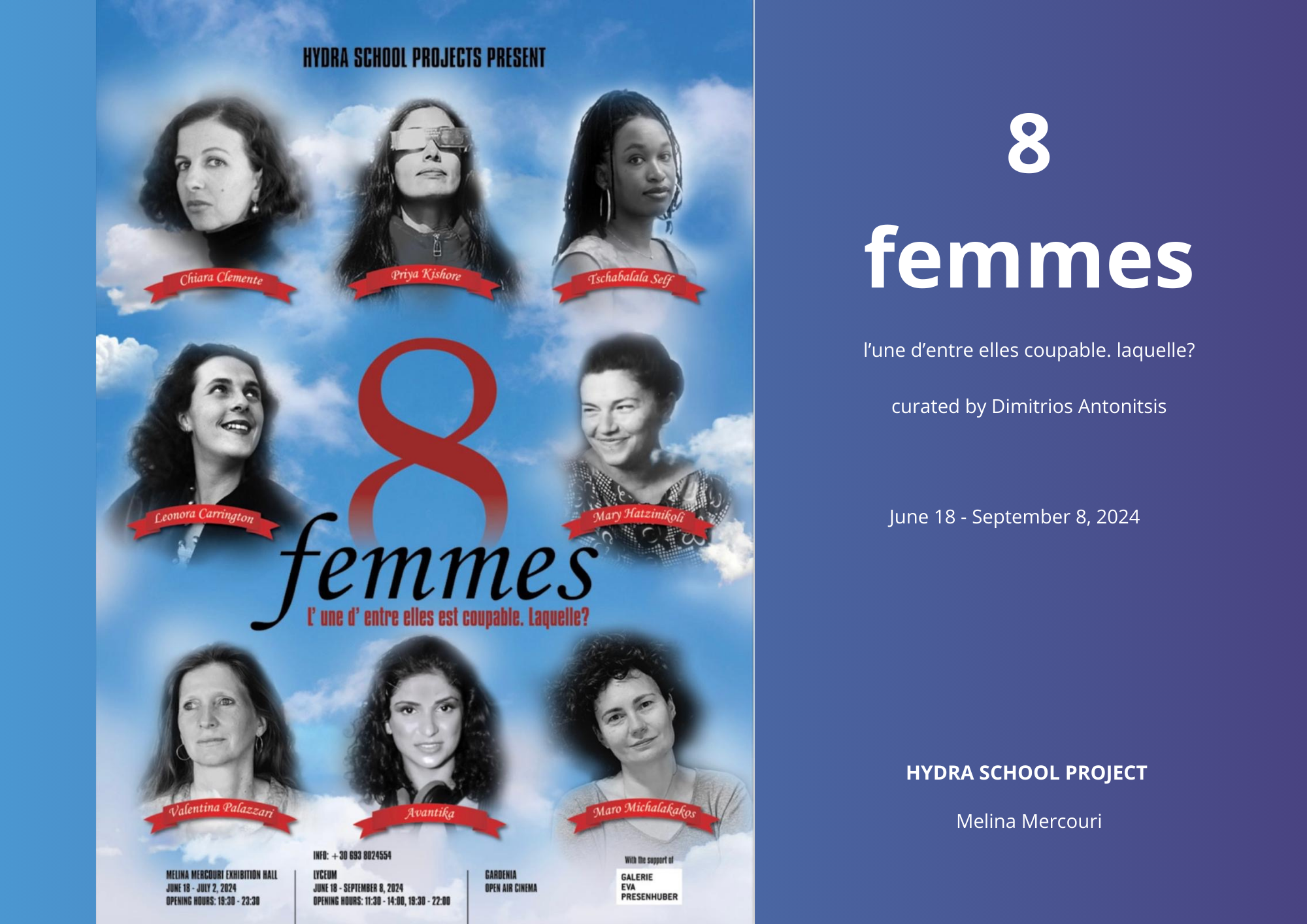 8 femmes