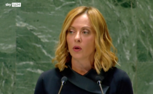 Meloni all’Assemblea Generale dell’Onu: ” modello di cooperazione completamente nuovo”